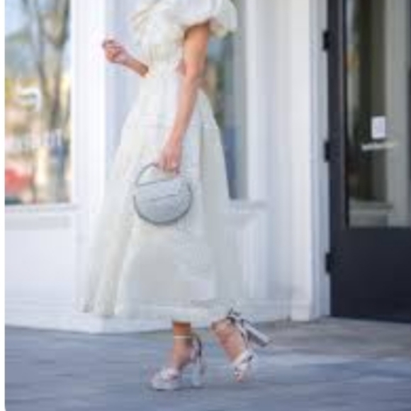 Antonio Melani Nicola bathie x Antonio Melani Lila Bow heels Silver 8M New - Picture 2 of 16